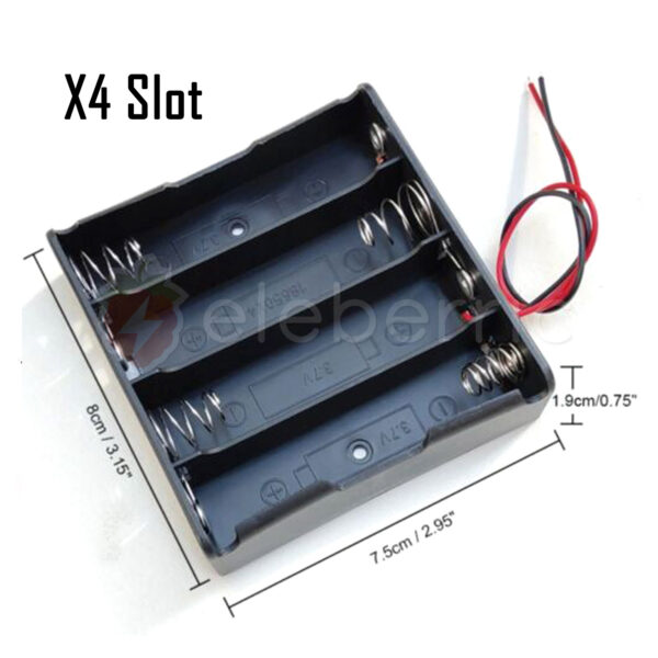 Battery Holder Storage Case 1/2/3/4 Way Slots for 18650 Li-ion Batteries - Image 5