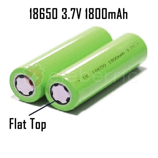 18650 3.7V 1800mAh Li-ion Rechargeable Battery - Image 2