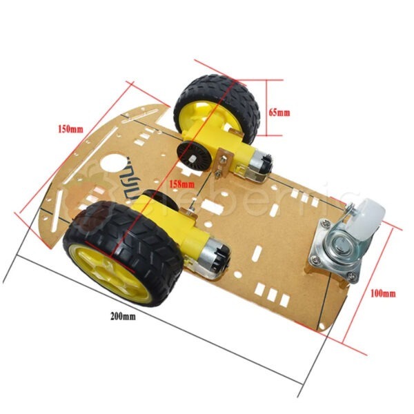 2WD Smart Robotic Car Acrylic Chassis Kit - Image 6