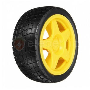 65mm Wheel for Arduino Robotic Car (Yellow)