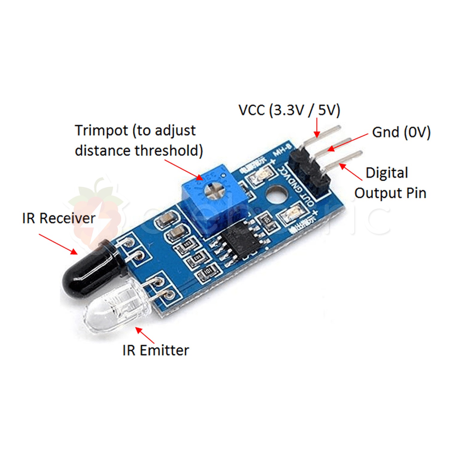 IR Obstacle Avoidance Sensor Module 3