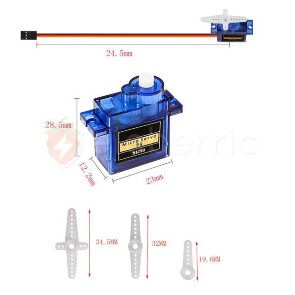 SG90 9g Micro Servo Motor (360 Degree) - Image 4