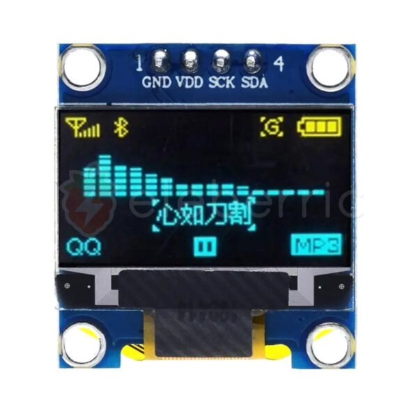 0.96 inch OLED Display Yellow Blue 128x64 I2C IIC 4 Pin