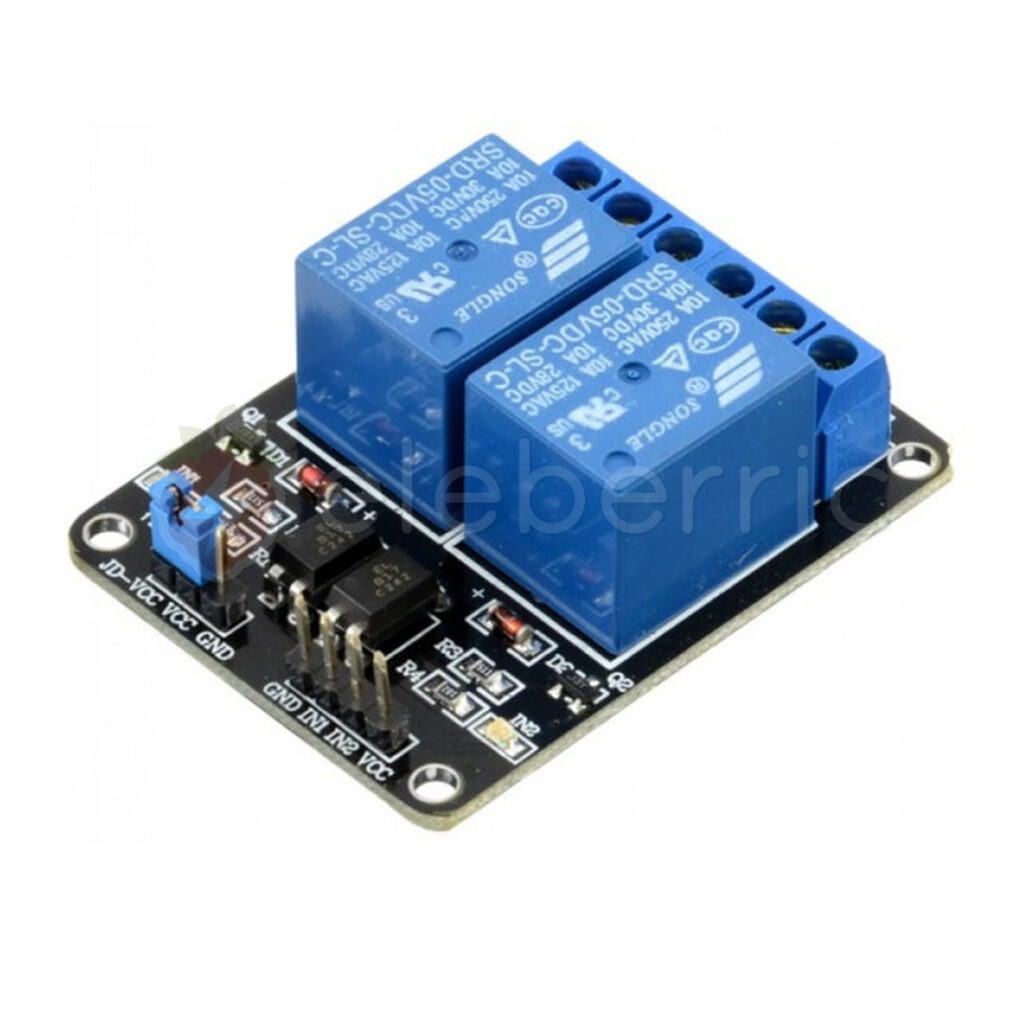 2 Channel 5V Relay Module with Optocoupler - eleberric