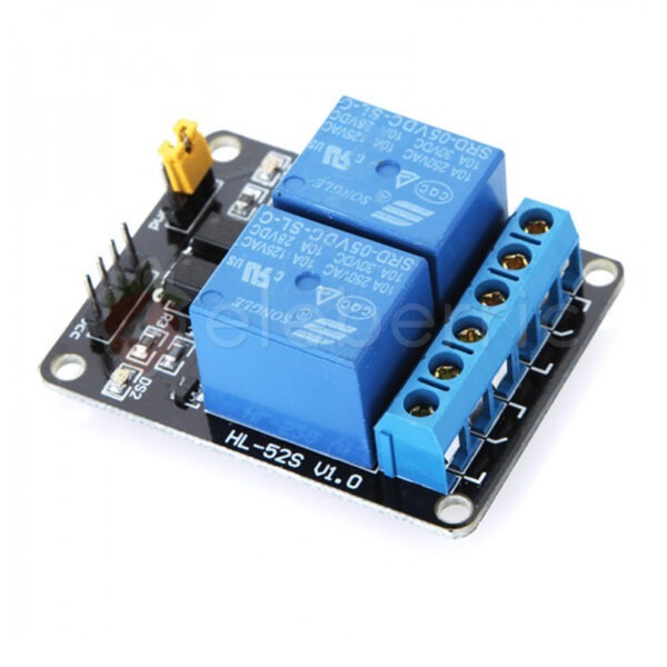 2 Channel 5V Relay Module with Optocoupler - Image 2