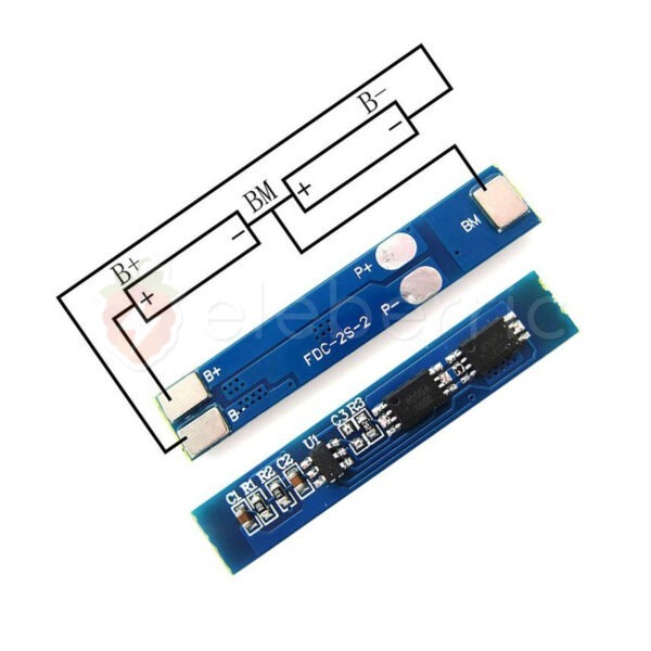 2S 3A 18650 Li-ion Battery Series 7.4V 8.4V BMS Charger Protection Module - Image 2