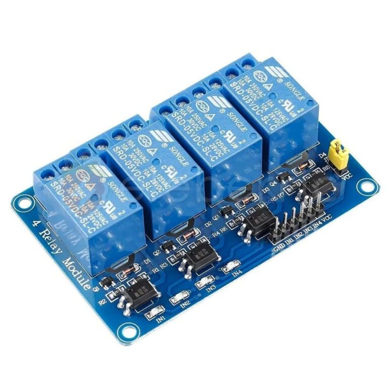 4 Channel 5V Relay Module with Optocoupler - eleberric