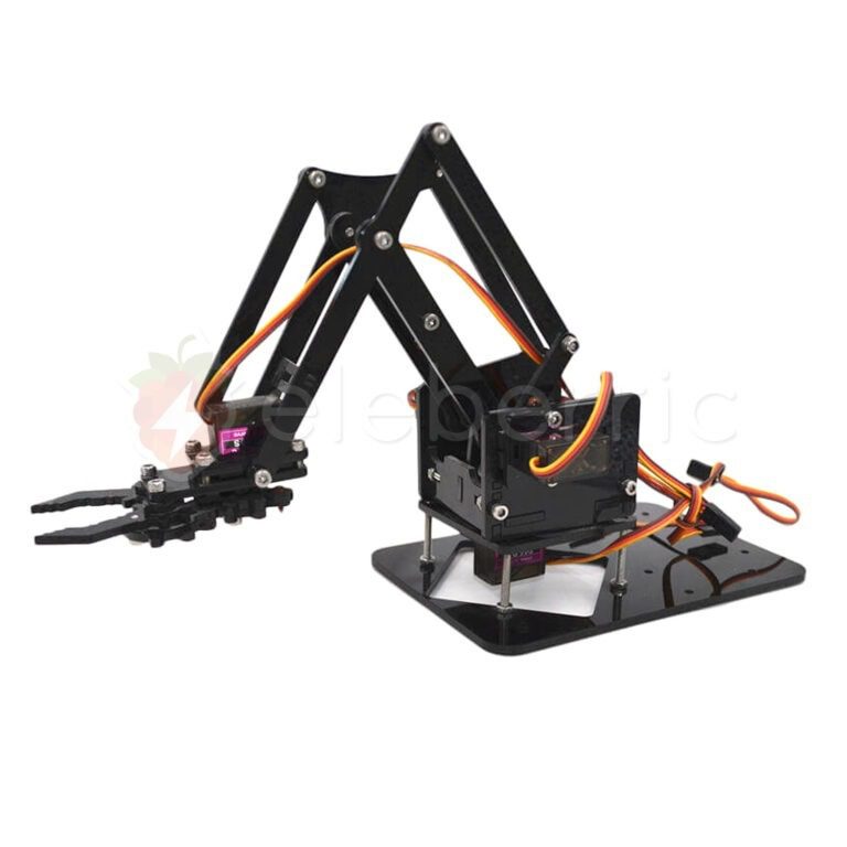 4DOF Robot Arm Acrylic Chassis DIY Kit - eleberric