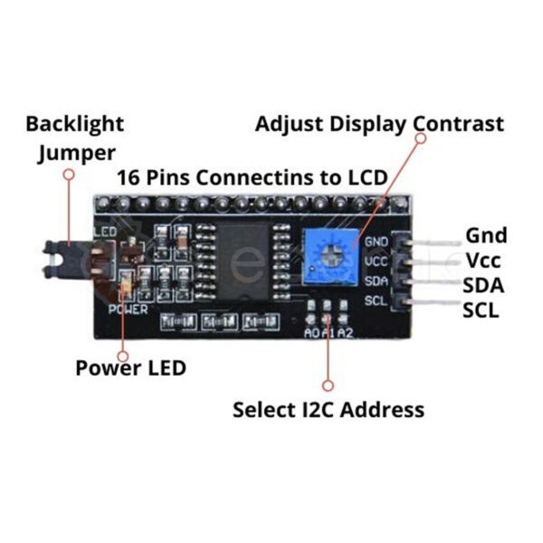 I2C IIC Serial Interface Adapter Module for LCD - Image 6