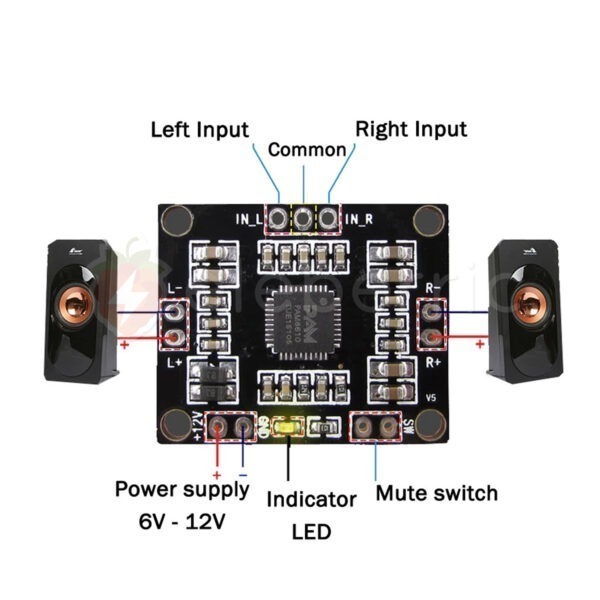 PAM8610 15W + 15W Class D Stereo Amplifier - Image 2