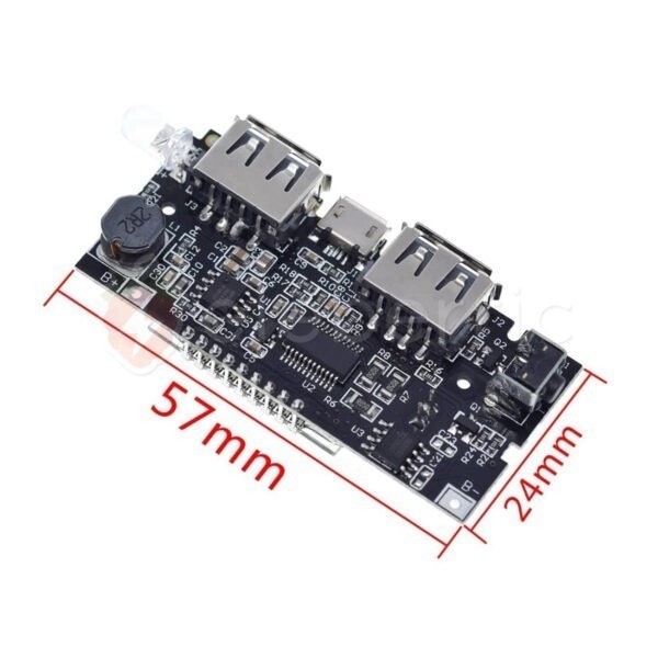 Dual USB 5V 1A 2.1A Power Bank Module for 18650 Li-ion Battery - Image 5