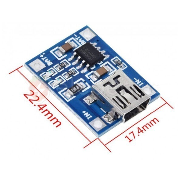 TP4056 5V 1A Mini USB Charger without Protection - Image 3