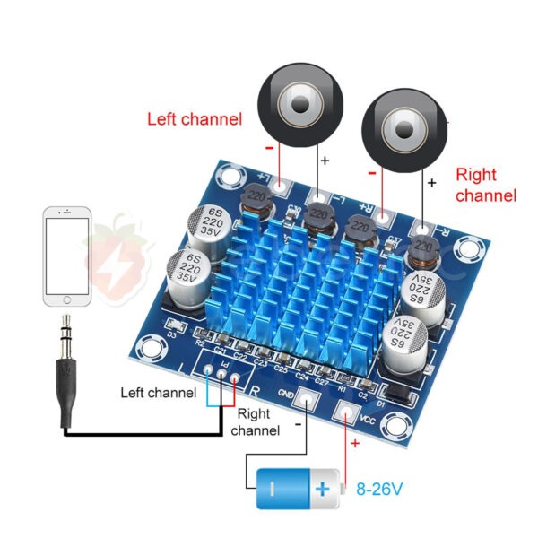 XH-A232 TPA3110 30W + 30W Stereo Class D Amplifier - Image 4