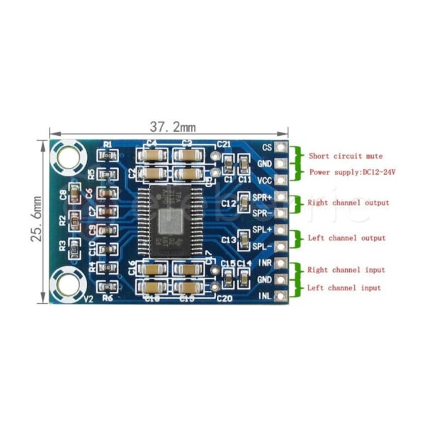 TPA3116D2 XH-M562 50W + 50W Stereo Class D Digital Amplifier - Image 3