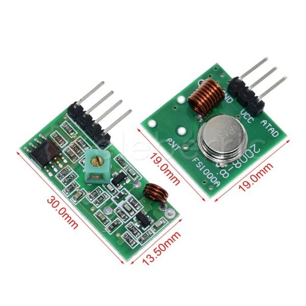 433MHz RF Transmitter and Receiver Kit Module - Image 5