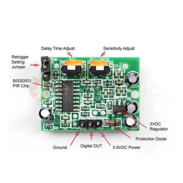 PIR Motion Sensor Module HC-SR501 - Image 2