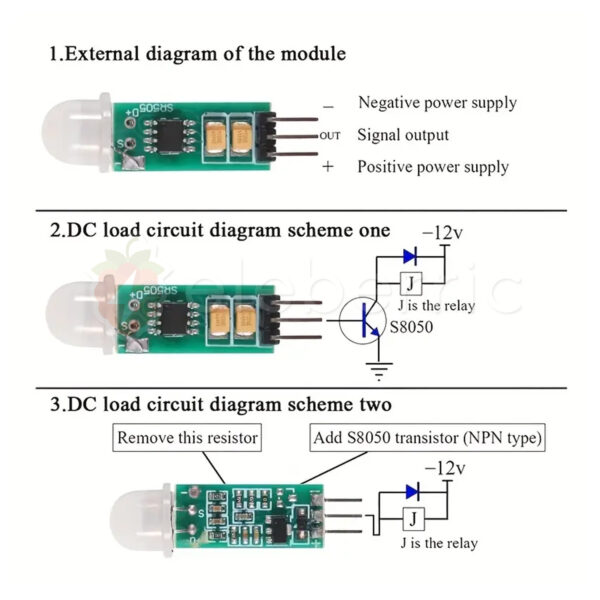 Mini PIR Motion Sensor Module HC-SR505 - Image 4