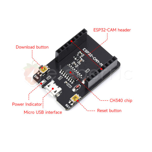 ESP32 Camera Adapter MB Serial Converter Micro USB - Image 6