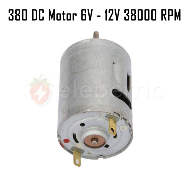 380 DC Motor 6V - 12V DC 38000 RPM - Image 3
