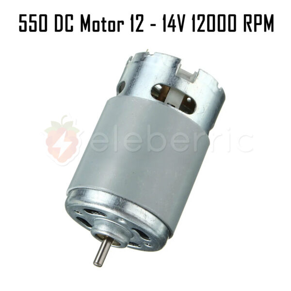 550 DC Motor 12V - 14V DC 12000 RPM - Image 4