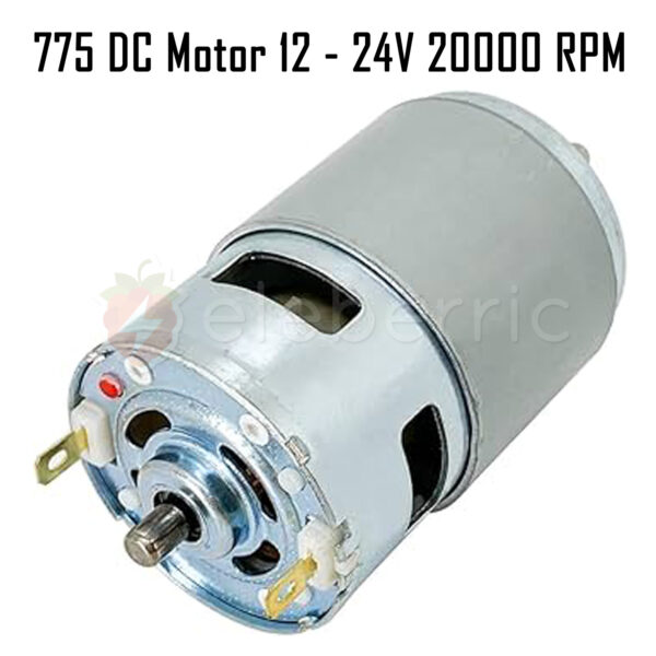 775 DC Motor 12V - 24V DC 20000 RPM - Image 3
