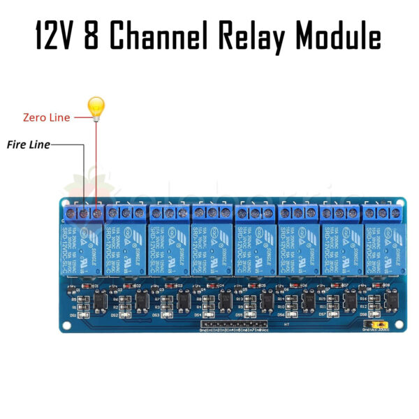8 Channel 12V Relay Module with Optocoupler - Image 6