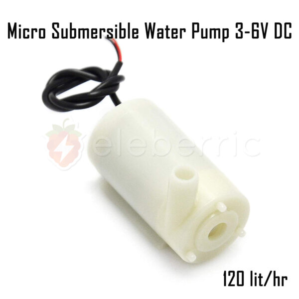 Micro Submersible Water Pump 3-6V DC Horizontal Type - Image 2