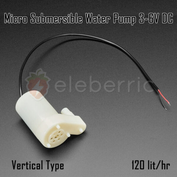 Micro Submersible Water Pump 3-6V DC Vertical Type - Image 6