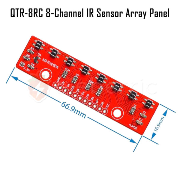 QTR-8RC 8 Channel IR Line Tracking Sensor Array Panel - Image 5