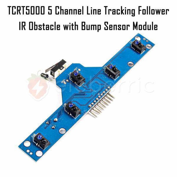 TCRT5000 5 Channel Line Tracking Follower IR Obstacle with Bump Sensor Module - Image 6