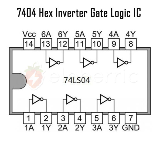 7404 Hex Inverter NOT Gate Logic IC - Image 6