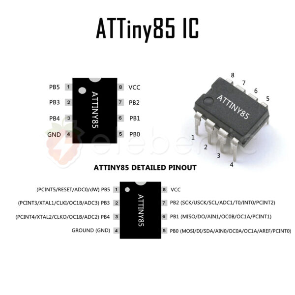 ATTiny85 Microcontroller DIP IC - Image 3