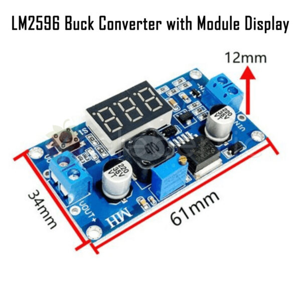 LM2596 Step Down Buck Converter Module with Display - Image 5
