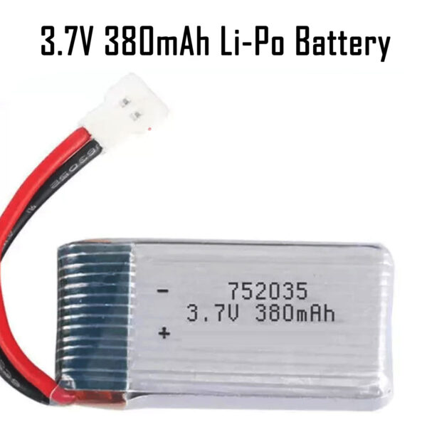 3.7V 380mAh 1S Li-Po Rechargeable Battery - Image 4