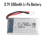 3.7V 500mAh Li-Po Battery