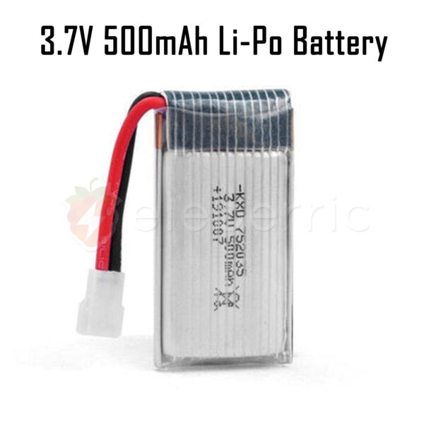 3.7V 500mAh 1S Li-Po Rechargeable Battery - Image 3