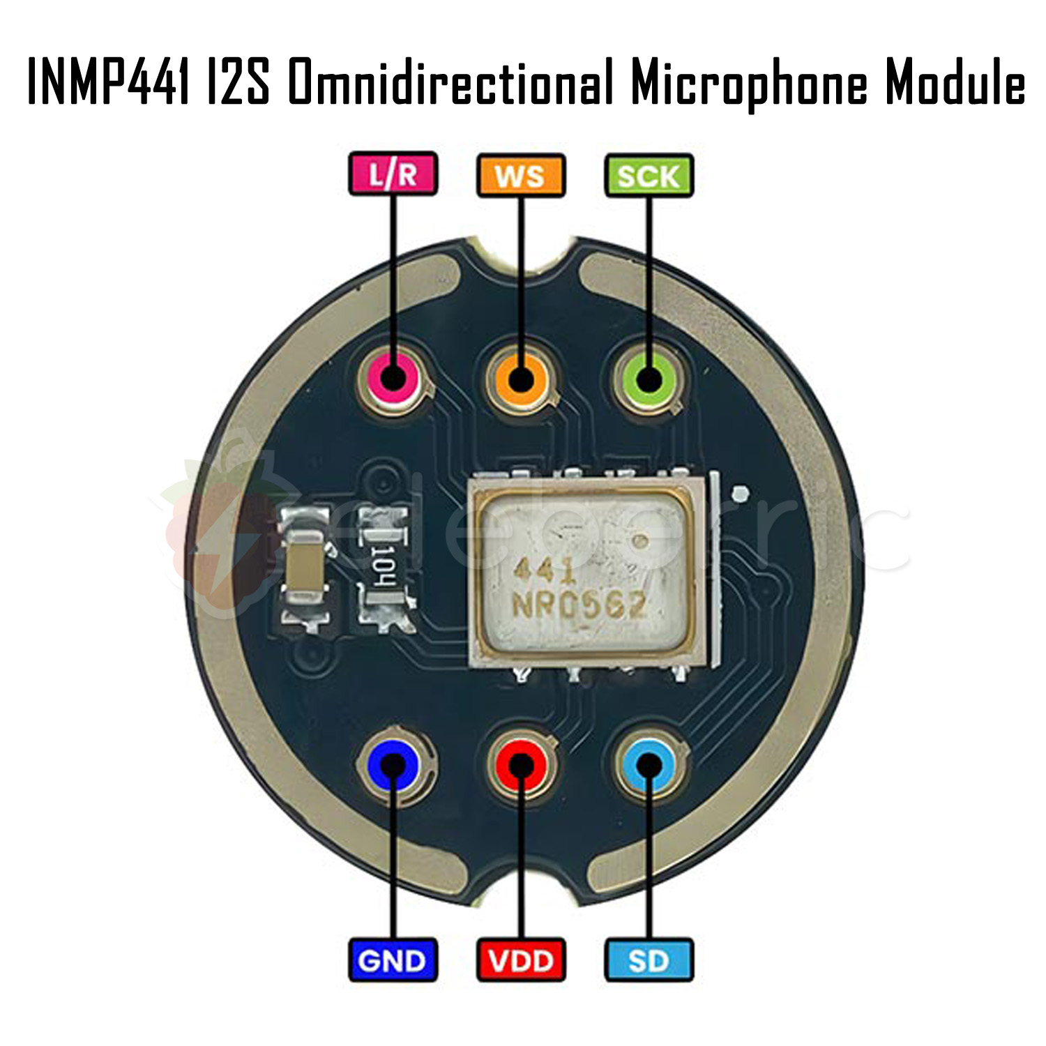 INMP441 I2S Omnidirectional Microphone Module - eleberric