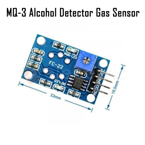 MQ-3 Alcohol Detector Gas Sensor Module - Image 6